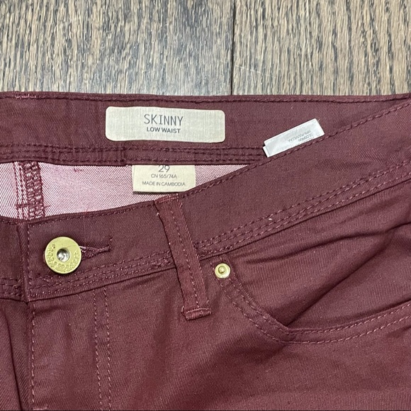 H&M Oxblood Waxed Denim - Picture 3 of 6